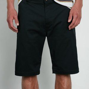 Volcom Vmonty Modern Mens Flat Front Black